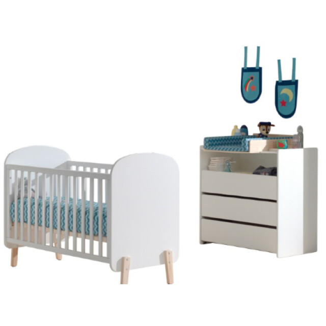 Lucevi kiddy babybed 60x120 cm + commode 3 laden - 3011908 large