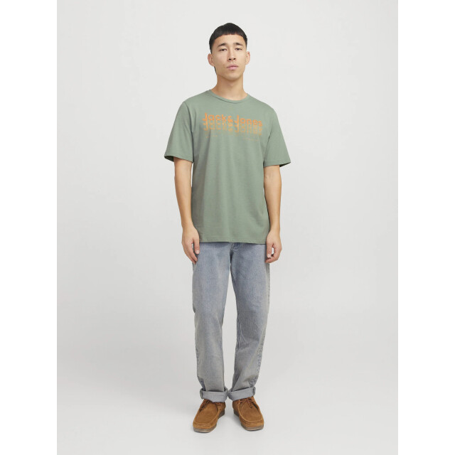 Jack & Jones Heren t-shirt jjtex ronde hals 12269335-Groen large