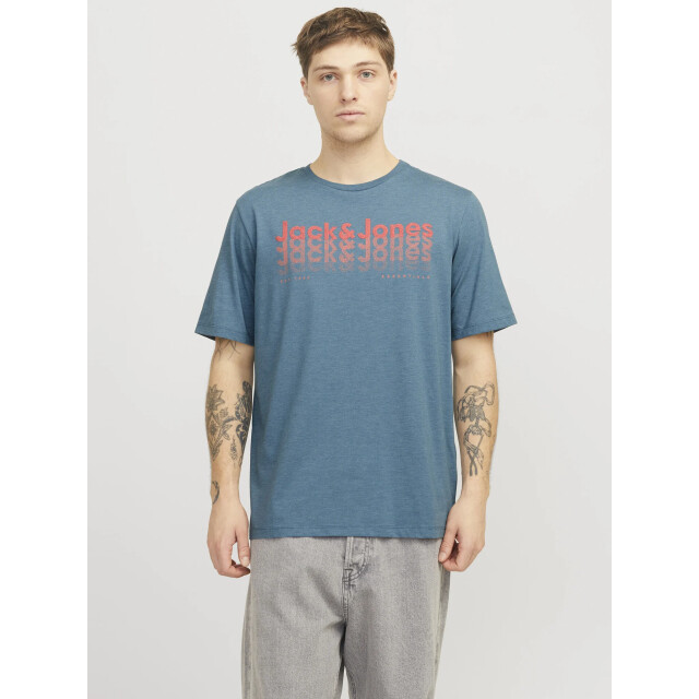 Jack & Jones Heren t-shirt jjtex ronde hals 12269335-Blauw large