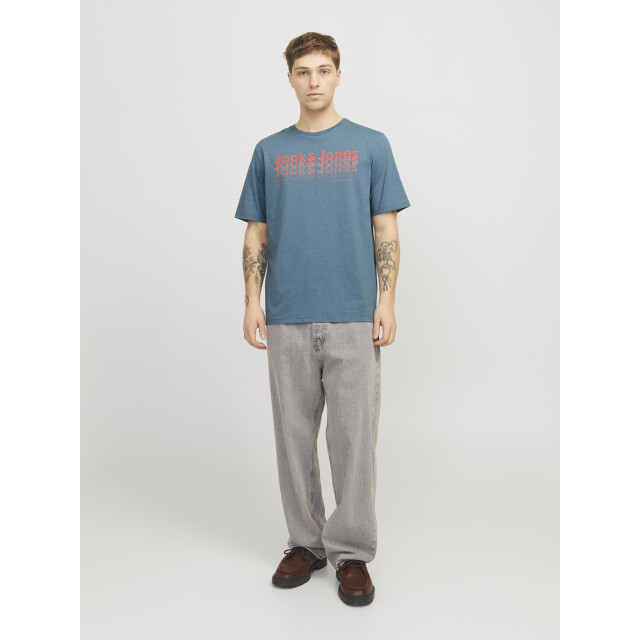 Jack & Jones Heren t-shirt jjtex ronde hals 12269335-Blauw large