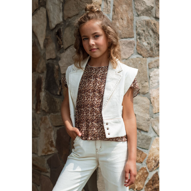 Like Flo Zomer gilet meisjes denim danique F502-5313-001 large