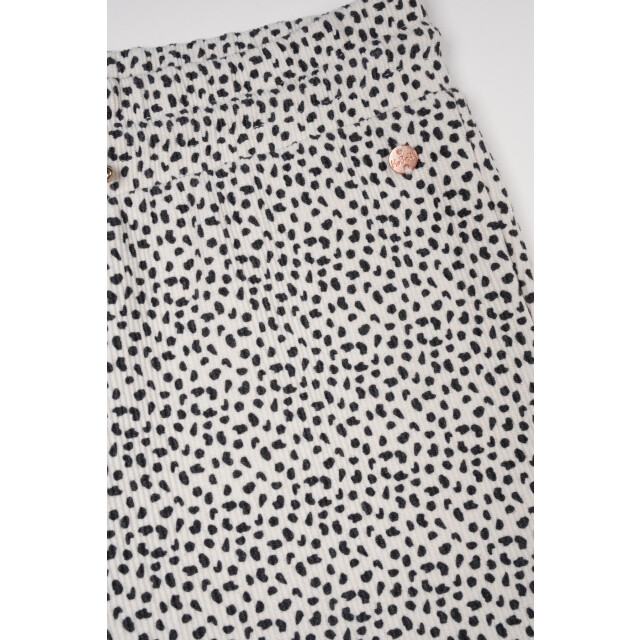 NoBell Zomer broek meisjes wit jersey rib, aop sady Q502-3500-020 large