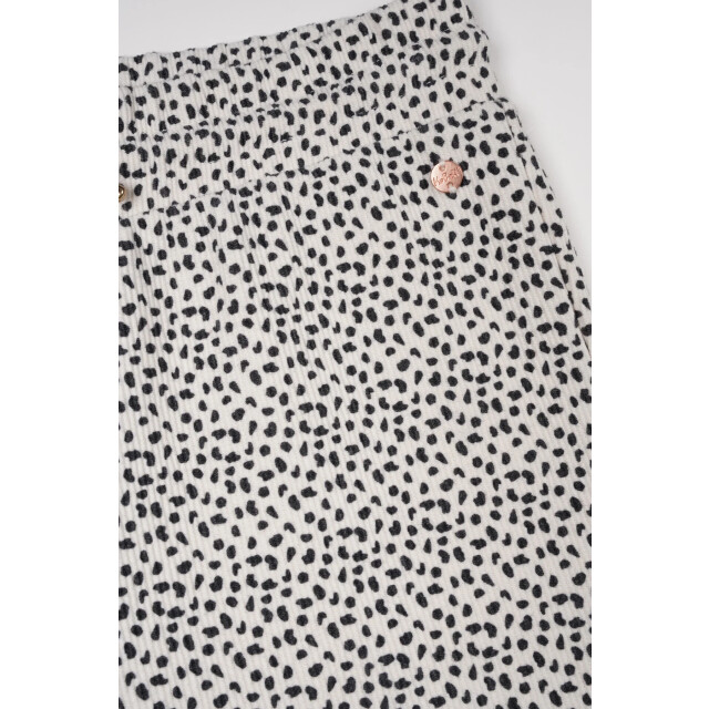 NoBell Zomer broek meisjes wit jersey rib, aop sady Q502-3500-020 large
