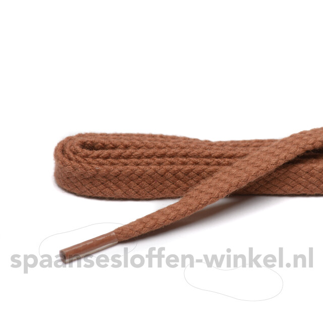 ARIESZZZ Schoenveters plat dikte 5 mm Schoenveters cognac plat dikte 5 mm 120 cm large