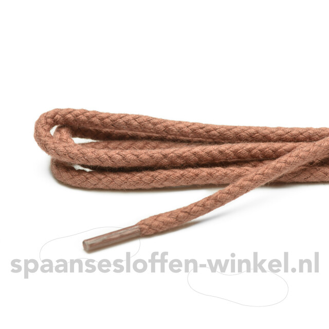 ARIESZZZ Veters grof rond veters dikte 4 mm Veters cognac  grof rond veters dikte 4 mm 120 cm large
