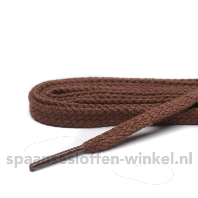 Cordial Schoenveters veters plat dikte 5 mm Schoenveters middelbruin veters plat dikte 5 mm 90 cm large