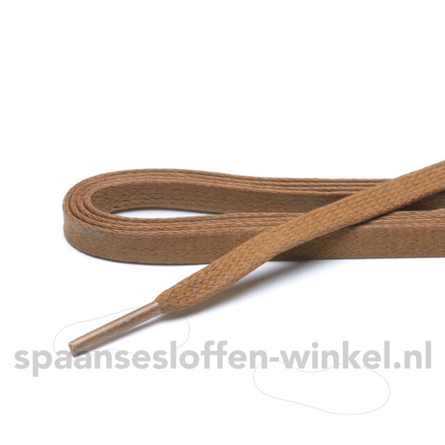 ARIESZZZ Schoenveters wax plat dikte 7 mm Schoenveters wax cognac plat dikte 7 mm 120 cm large