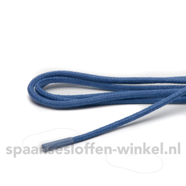 ARIESZZZ Schoenveters kobalt wax fijn rond dikte 3 mm Schoenveters kobalt blauw wax fijn rond 75 cm dikte 3 mm large