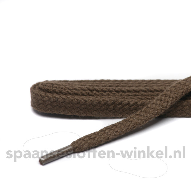 Cordial Katoenen plat veters 55 cm dikte 5 mm Cordial katoenen donkerbruin plat veters 55 cm dikte 5 mm large