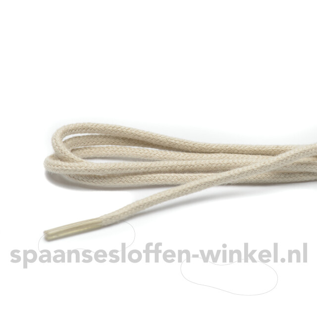 ARIESZZZ Schoenveters fijn rond dikte 3 mm Schoenveters ecru fijn rond dikte 3 mm 120 cm large