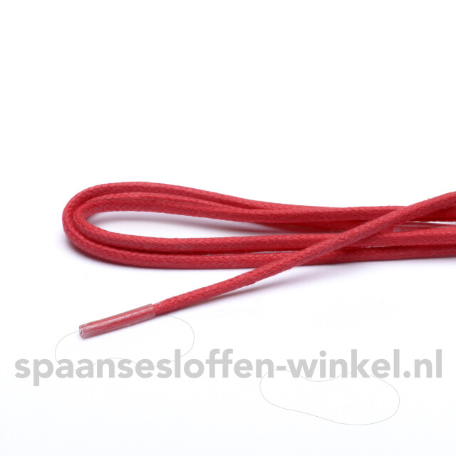 ARIESZZZ Schoenveters wax fijn rond dikte 3 mm Schoenveters  rood wax fijn rond 90 cm dikte 3 mm large