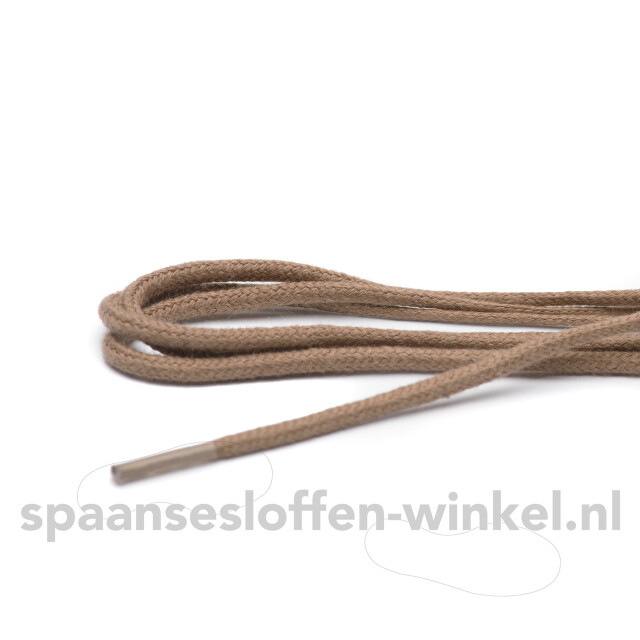 ARIESZZZ Schoenveters fijn rond dikte 3 mm Schoenveters  leverbeige fijn rond dikte 3 mm large