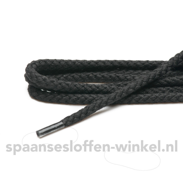 Cordial Katoenen grof rond veters dikte 4 mm 55 cm Cordial katoenen grof rond zwart veters dikte 4 mm 55 cm large