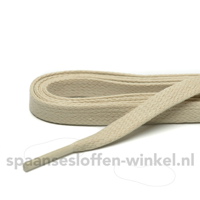 ARIESZZZ Schoenveters wax plat dikte 7 mm Schoenveters wax ecru plat dikte 7 mm 120 cm large