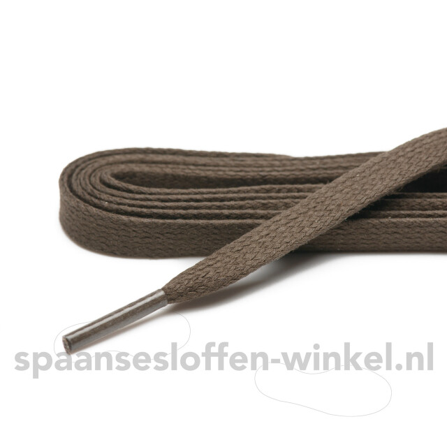ARIESZZZ Schoenveters wax plat dikte 7 mm Schoenveters wax donkerbruin plat dikte 7 mm 120 cm large