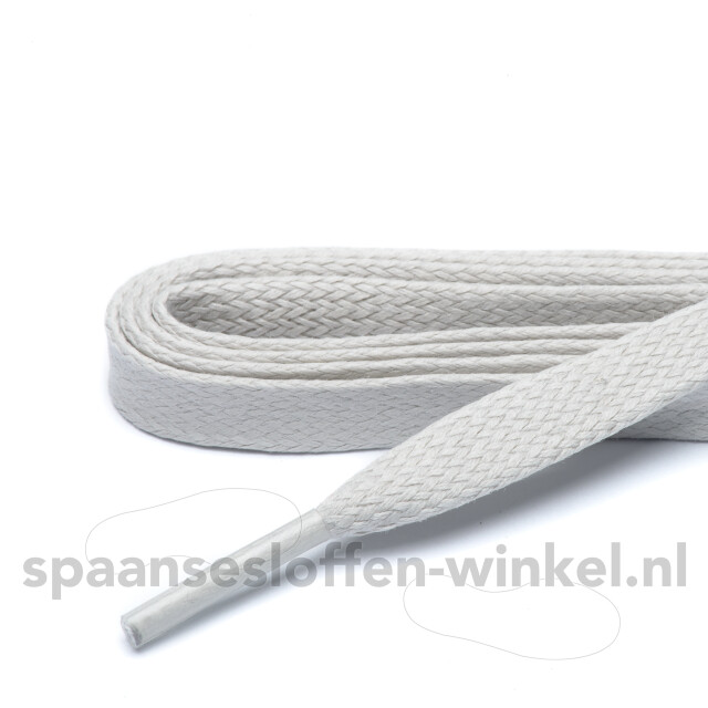 ARIESZZZ Schoenveters | veters plat | wax | | veterlengte | 6-8 gaatjes Schoenveters | Veters Plat | wax |LIcht Grijs | Veterlengte 120 cm  | 6-8 gaatjes large