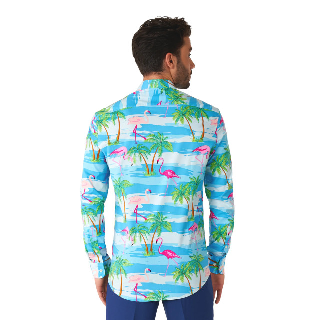 OppoSuits Shirt ls flaminguy OSSM-0027 large