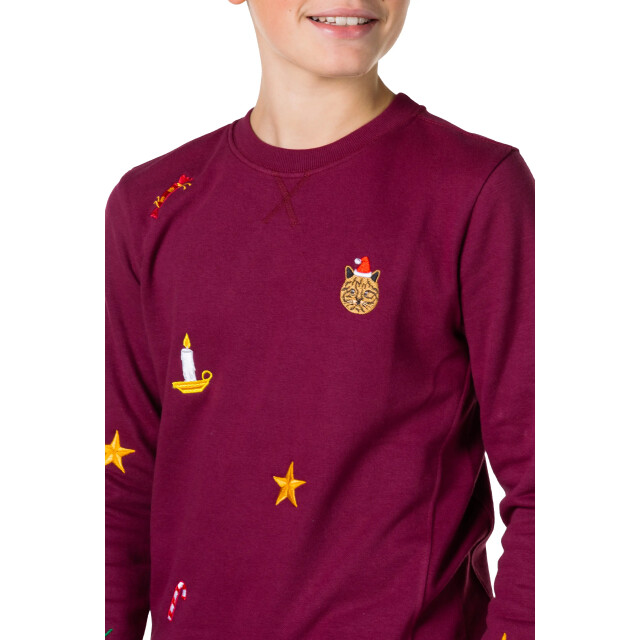 OppoSuits Teen boys x-mas icons burgundy ODST-1003 large