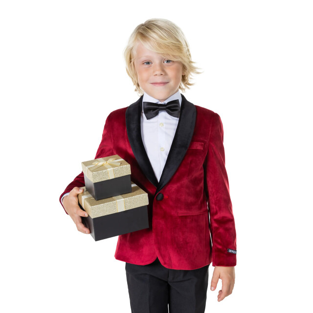OppoSuits Boys dinner jacket burgundy ODBO-1001 large