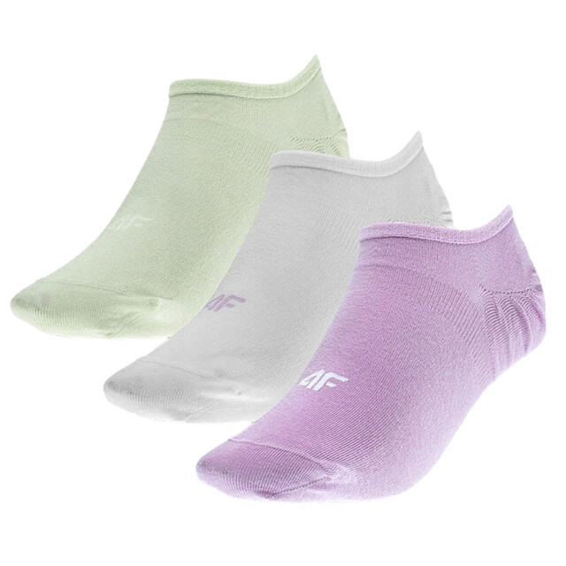 4F Dames enkelsokken (set van 3) UTFO122_lilacwhitelightgreen large