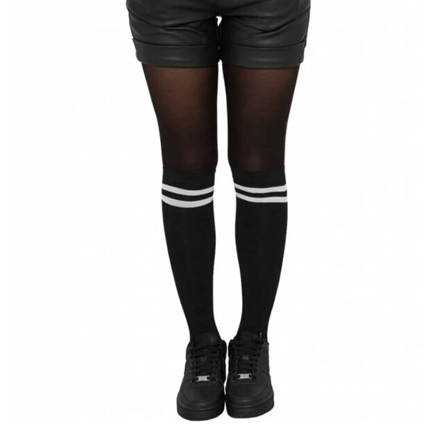 Urban Classics Dames college sokken UTTN632_blackwhite large