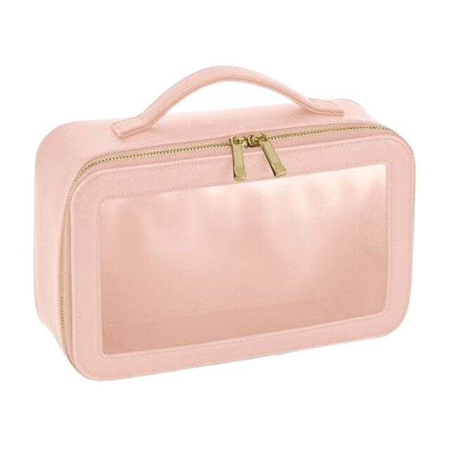Bagbase Boutique transparante venster toilettas UTLT5181_softpink large