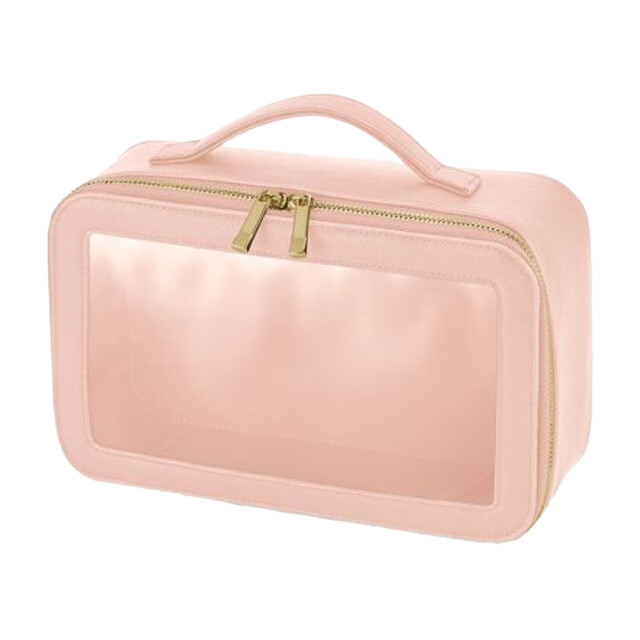 Bagbase Boutique transparante venster toilettas UTLT5181_softpink large