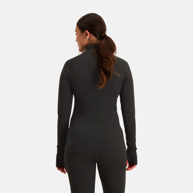 Nomad Rough zip-neck thermo control longsleeve dames | black CURWSZN8M101 large