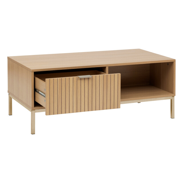 5Five Koffietafel salontafel tasso houten salontafel met panelen 50x100x40 cm 3049072 large