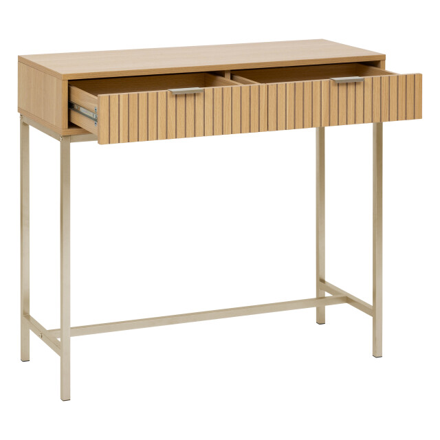 5Five ® sidetable tasso / wandtafel met dubbele laden - 3049070 large