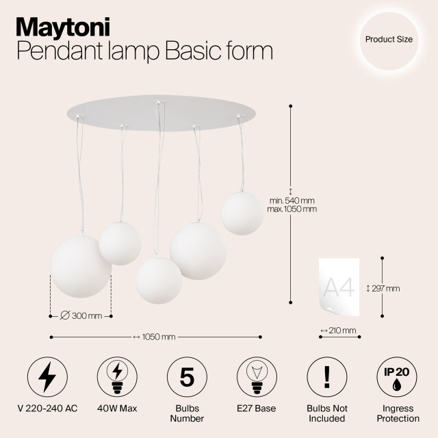 Maytoni hanglamp basic form - 2993433 large