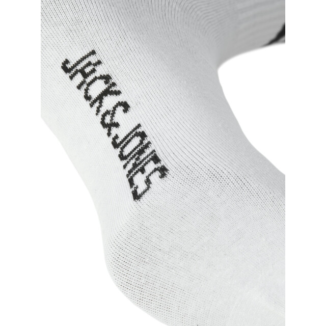 Jack & Jones Heren tennissokken wit 3-pack 12260082 large