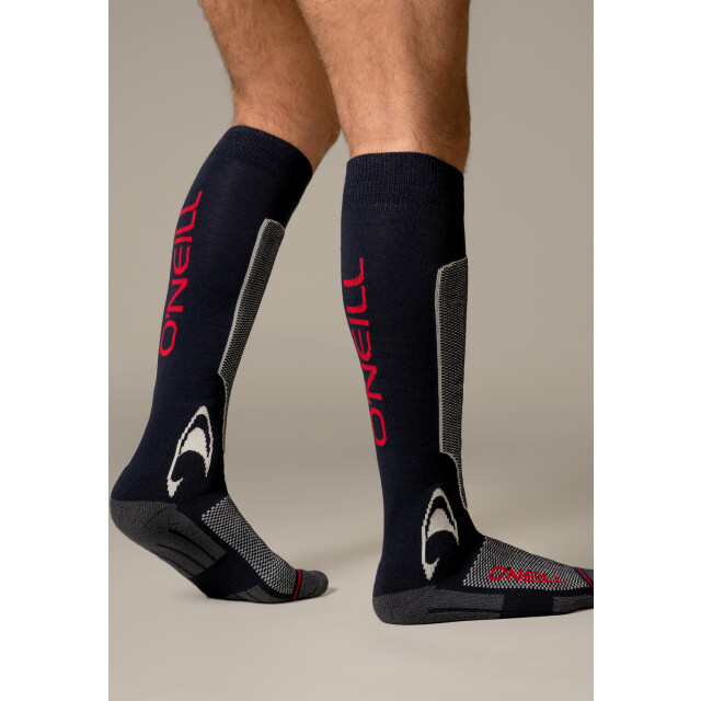 O'Neill Dames/heren skisokken 1-paar black coral 789031-Black-Coral large