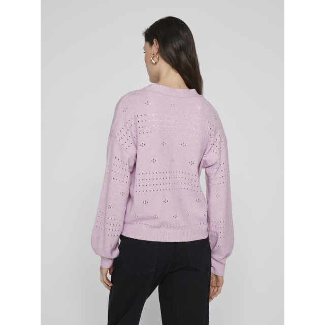 Vila Viril v-neck ls knit cardigan no lila 4249.51.0001 large