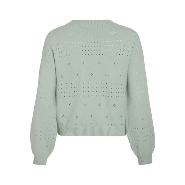 Vila Viril ls o-neck pointelle knit top mint 4219.21.0049 large