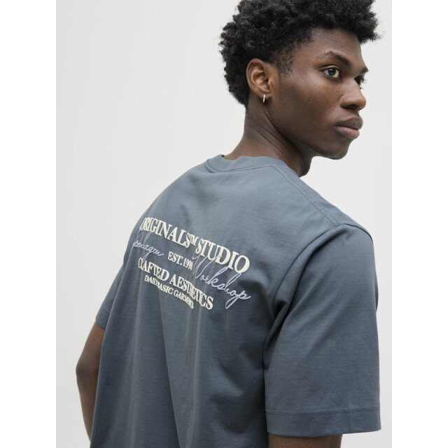 Jack & Jones jorislington type tee ss crew neck 12273640 stormy weather 05011.940.0093 large