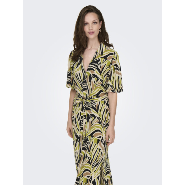 Jacqueline de Yong nile life 2/4 maxi shirt dress 15341270 black 06313.349.0027 large