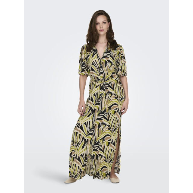 Jacqueline de Yong nile life 2/4 maxi shirt dress 15341270 black 06313.349.0027 large
