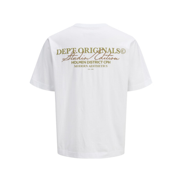 Jack & Jones jorislington type tee ss crew neck 12273640 bright white 05011.100.0187 large