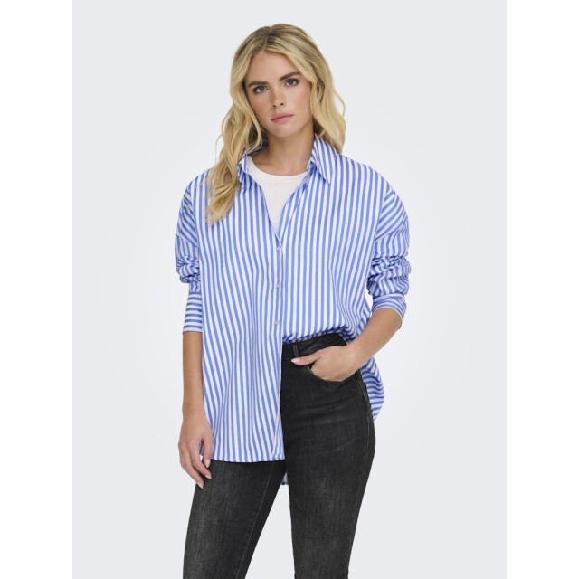 Jacqueline de Yong vesper l/s loose shirt wvn noos 15338857 cornflower blue 06615.198.0108 large