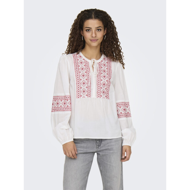 Jacqueline de Yong lulu l/s embroidery shirt wvn 15345478 ski patrol embroidery 06615.649.0018 large