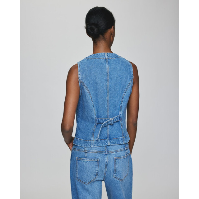 Moss Copenhagen eli ada vest 18855 mid blue wash 06228.264.0006 large