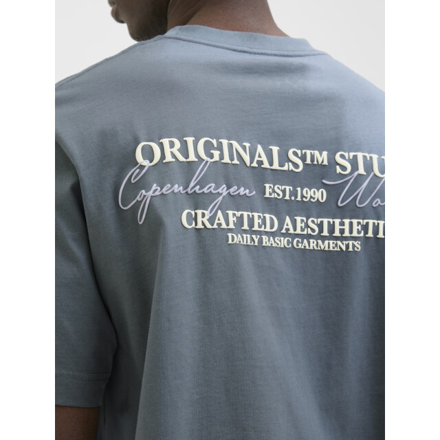Jack & Jones jorislington type tee ss crew neck 12273640 stormy weather 05011.940.0093 large