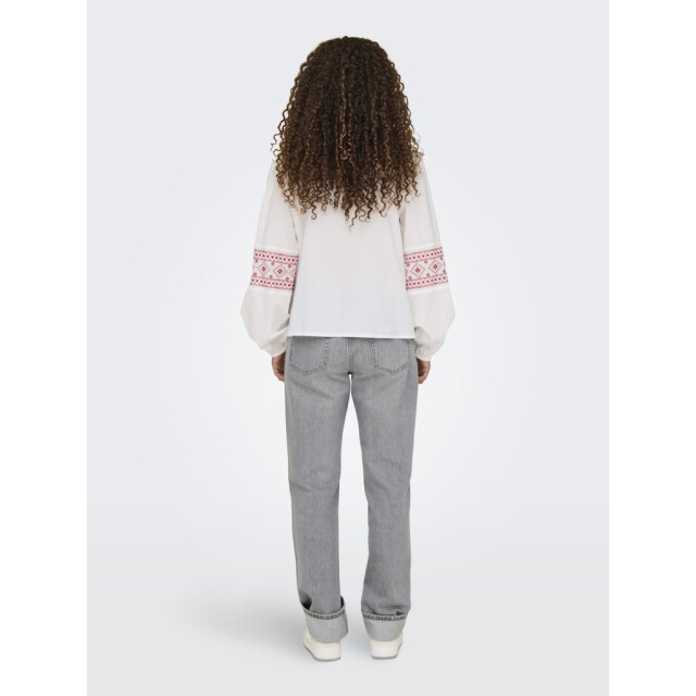 Jacqueline de Yong lulu l/s embroidery shirt wvn 15345478 ski patrol embroidery 06615.649.0018 large