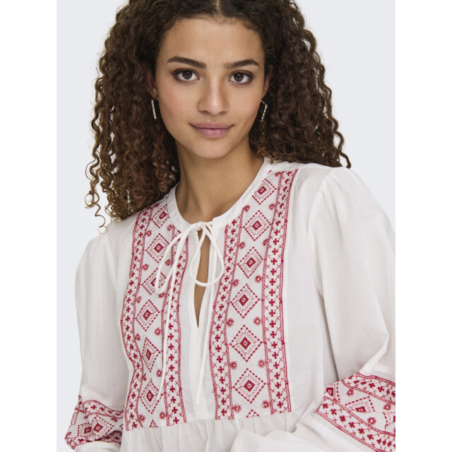Jacqueline de Yong lulu l/s embroidery shirt wvn 15345478 ski patrol embroidery 06615.649.0018 large