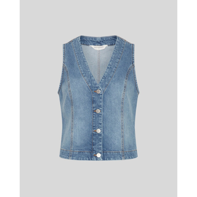 Moss Copenhagen eli ada vest 18855 mid blue wash 06228.264.0006 large