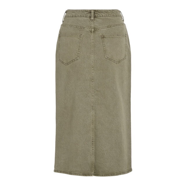 Vila vijaf rw denim midi skirt/r 14104698 capulet olive 06415.368.0008 large