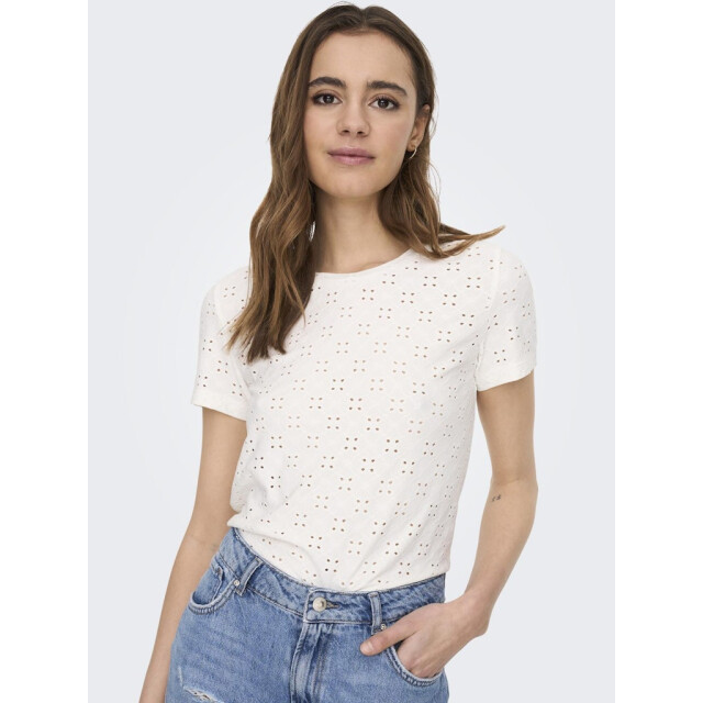 Jacqueline de Yong cathinka s/s tag top jrs noos 15158450 cloud dancer 06011.198.0145 large