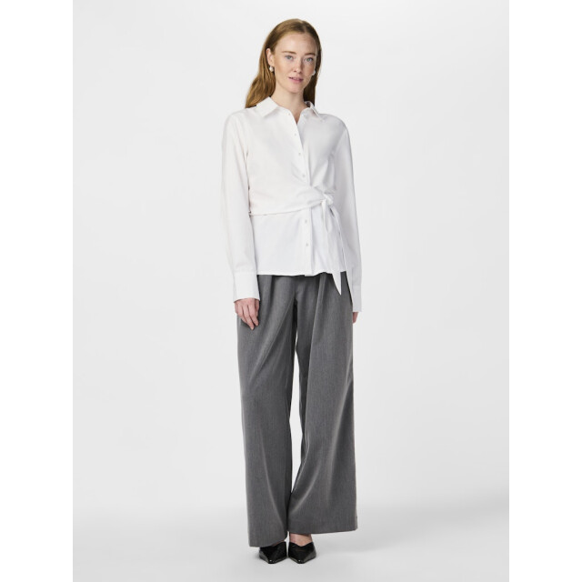 Y.A.S yasestima ls tie shirt 26036314 star white 06615.100.0018 large