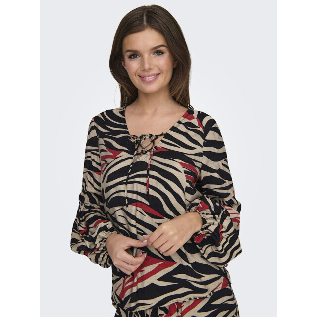 Jacqueline de Yong philippa l/s top wvn 15338391 bossa nova graphic zebra 06615.991.0079 large